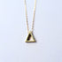 Minimalist Gold Floating Triangle Necklace